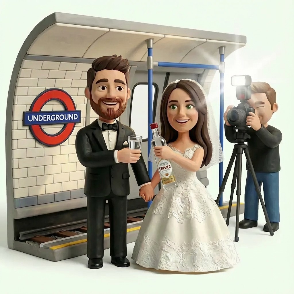 Person with Bouquette of flowers